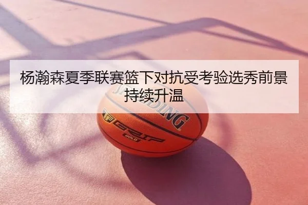 杨瀚森夏季联赛篮下对抗受考验选秀前景持续升温